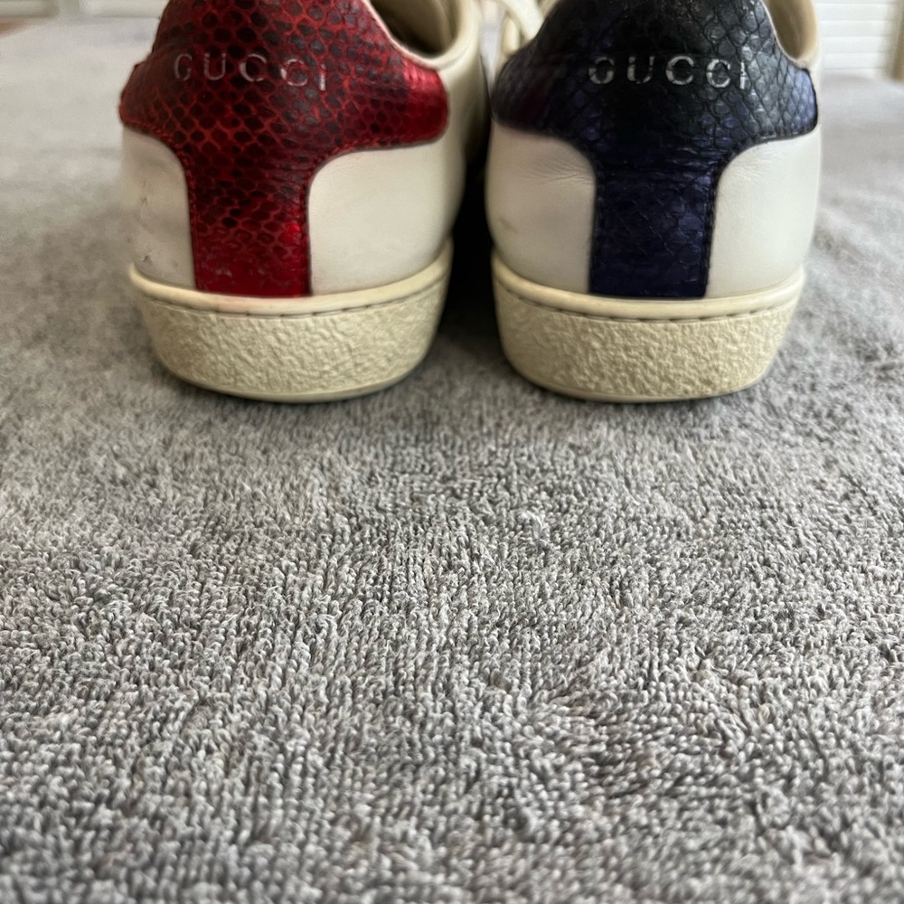 GUCCI Calfskin Web Studded Feline Ace
Sneakers - Size 36.5 US 6.5 - Picture 5 of 12
